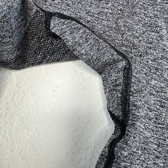 Gymshark Logo Band Athletic Leggings Flex Low Rise Grey Black Marl Size Small - Picture 6 of 7